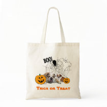 Bulldogs Halloween Tote Bag