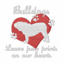 Bulldogs Leave Paw Prints Women's embroidered shirts