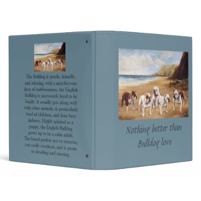 Bulldogs On The Beach Binder by normagolden