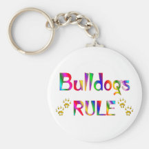 Bulldogs Rule Keychains