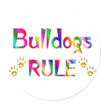 Bulldogs Rule Sticker