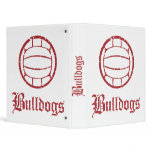 Bulldogs Volleyball 3 Ring Binder