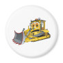 Bulldozer Cartoon Refrigerator Magnets