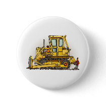 Bulldozer Dozer Button Pin