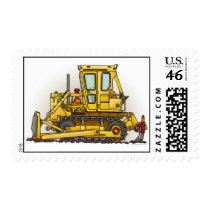 Bulldozer Dozer Postage Stamp