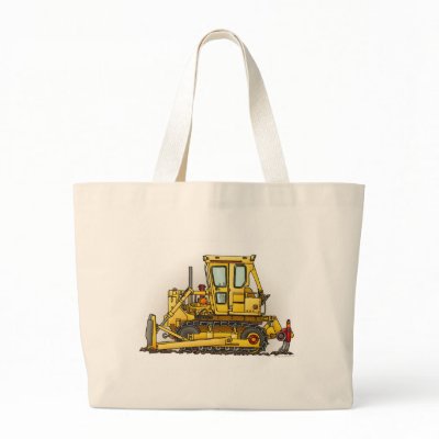 Bulldozer Dozer Tote Bag by justconstruction