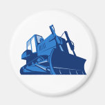 bulldozer front retro magnets