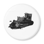 BULLDOZER FRIDGE MAGNETS