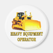 BULLDOZER REFRIGERATOR MAGNETS