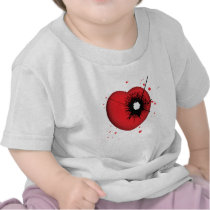 Bullet Hole Heart Tees