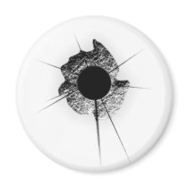 Bullet hole magnets by gnurf Bullet hole magnets