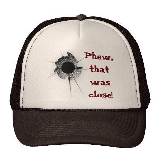 Bullet hole trucker hat Zazzle
