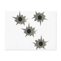 Bullet Holes Postcard