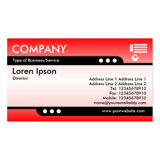 Bullet Train - Horizon Glow 03 Business Card Template