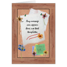 Bulletin Board Message Card