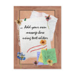 Bulletin Board Message Postcards