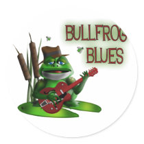 Bullfrog Blues Sticker