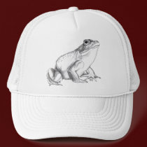 Bullfrog Cap Frog Hats Frog Art Caps & Gifts hats