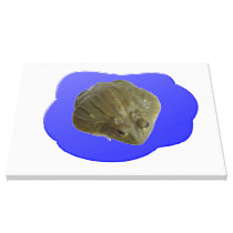 Bullfrog in Pond Canvas Print