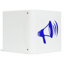 Bullhorn - Add your own words Vinyl Binder