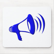 Bullhorn - Add your own words Mouse Pad
