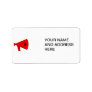 Bullhorn / Megaphone Personalized Address Labels
