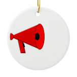 Bullhorn / Megaphone Christmas Ornament