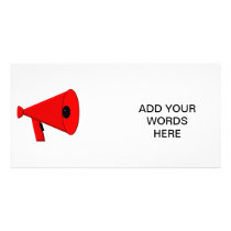 Bullhorn / Megaphone Photo Card