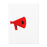 Bullhorn / Megaphone Postcard