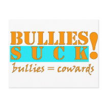 BULLIES COWARDS POSTCARDS