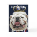 Bullldog Birthday card card