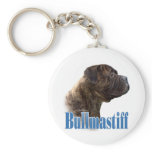 Bullmastiff (brindle) Name Keychains