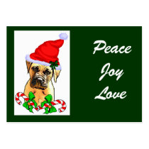 Bullmastiff Christmas Gifts business cards