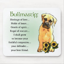 Bullmastiff Gifts Mouse Mats
