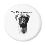 Bullmastiff Happy Face - Magnet