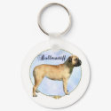 Bullmastiff Portrait Keychain