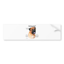 Bullmastiff (red) History Design Bumper Stickers