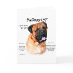 Bullmastiff (red) History Design Card