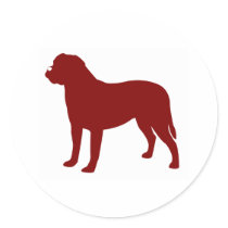 Bullmastiff (Red) stickers by purelypups Bullmastiff (Red) stickers