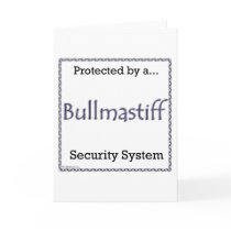 Bullmastiff Security System Card