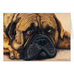 Bullmastiff Waiting - Dog Breed Art Cards
