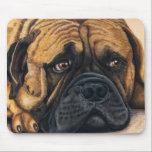 Bullmastiff Waiting - Dog Breed Art Mouse Pads