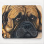 Bullmastiff Waiting - Dog Breed Art Mouse Pads