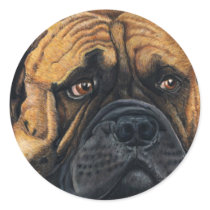 Bullmastiff Waiting - Dog Breed Art Sticker