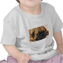Bullmastiff Waiting - Dog Breed Art Tee Shirt