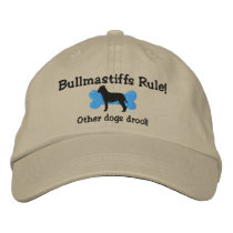 Bullmastiffs Rule Embroidered Hat