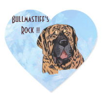 Bullmastiif's Rock !! ~ Brindle Face Stickers