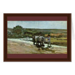 Bullock Cart In The Ford By Grigorescu Nicolae Cards