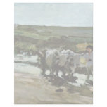 Bullock Cart In The Ford By Grigorescu Nicolae Customized Letterhead
