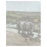 Bullock Cart In The Ford By Grigorescu Nicolae Customized Letterhead